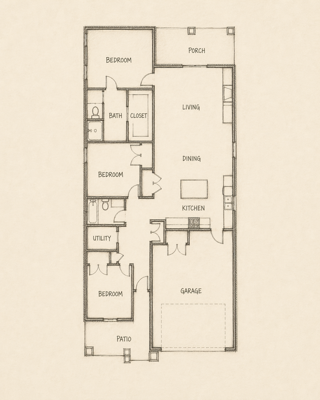 Friendly floor plan
